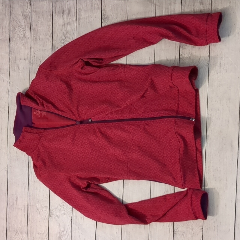 Prana pink zipped jacket size small